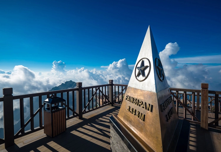 Fansipan mountain landscape in northern Vietnam