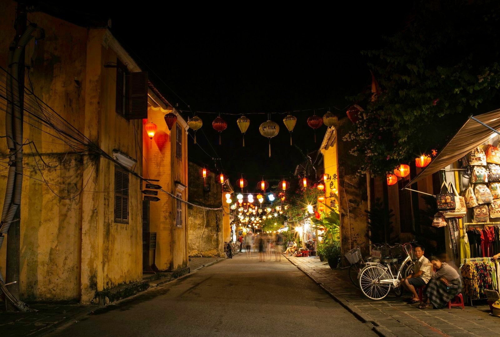 Hoi An Ancient Town street and lantern atmosphere; illustrative image, not a live flood condition