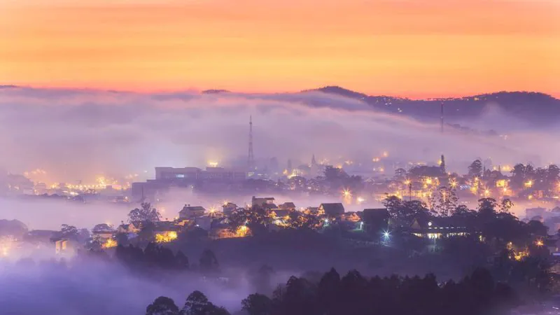 Da Lat scenic landscape and travel photograph