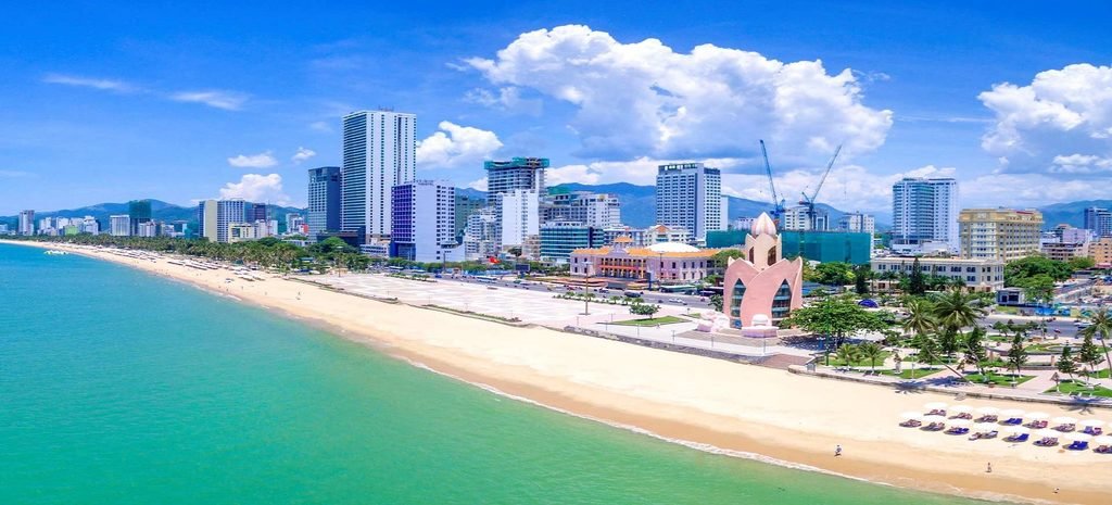 Nha Trang coastline and beach scenery
